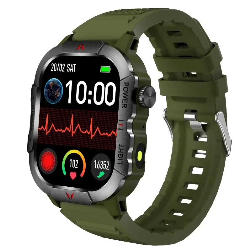 VO532 Rugged Round Alloy Outdoor Fitness Tracker