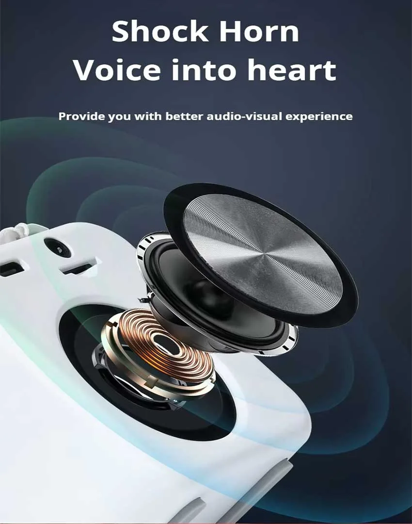 Hand holding the sleek Vositone M1 Mini Wireless Speaker
