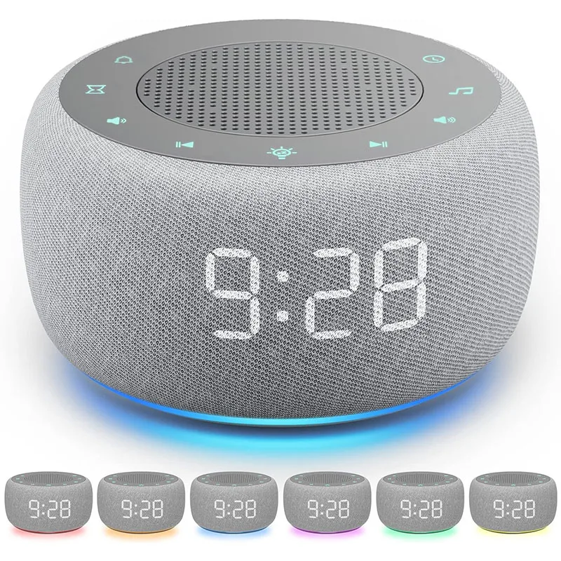 Sleep Master: White Noise Machine with Smart Alarm & Mood Lighting