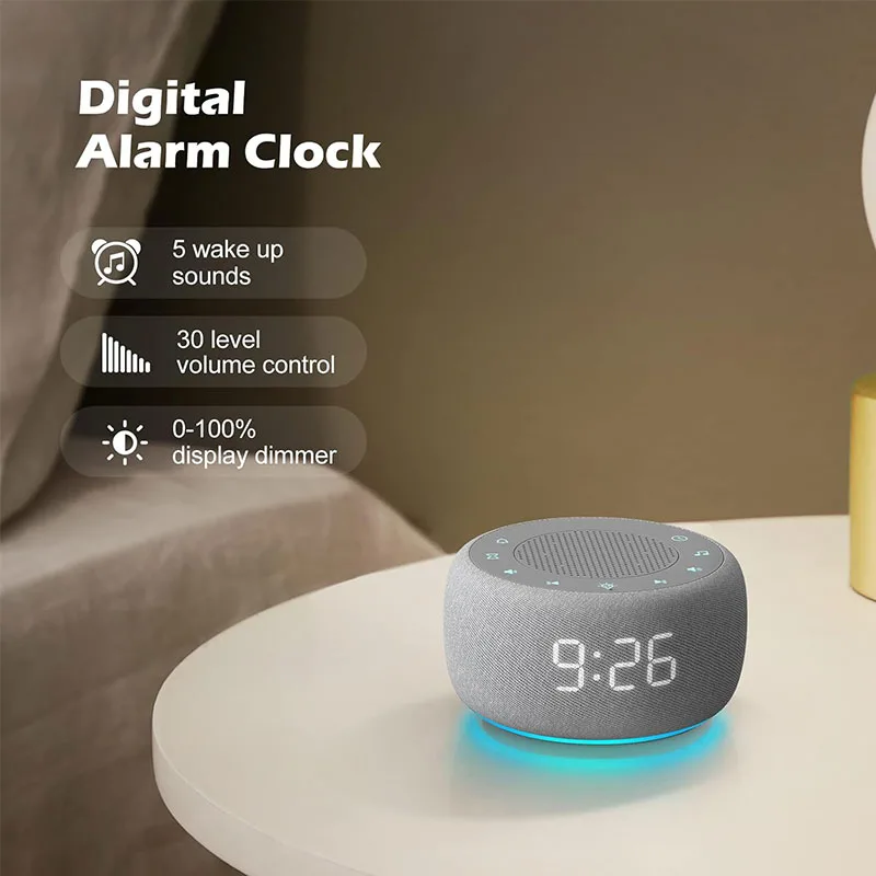 Sleep Master: White Noise Machine with Smart Alarm & Mood Lighting