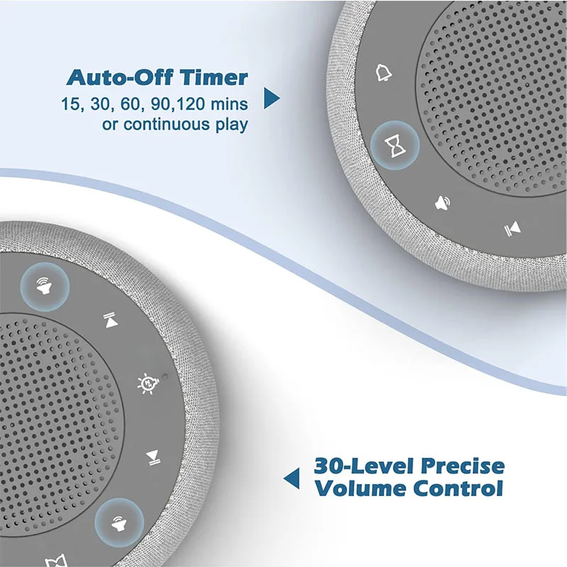 Sleep Master: White Noise Machine with Smart Alarm & Mood Lighting