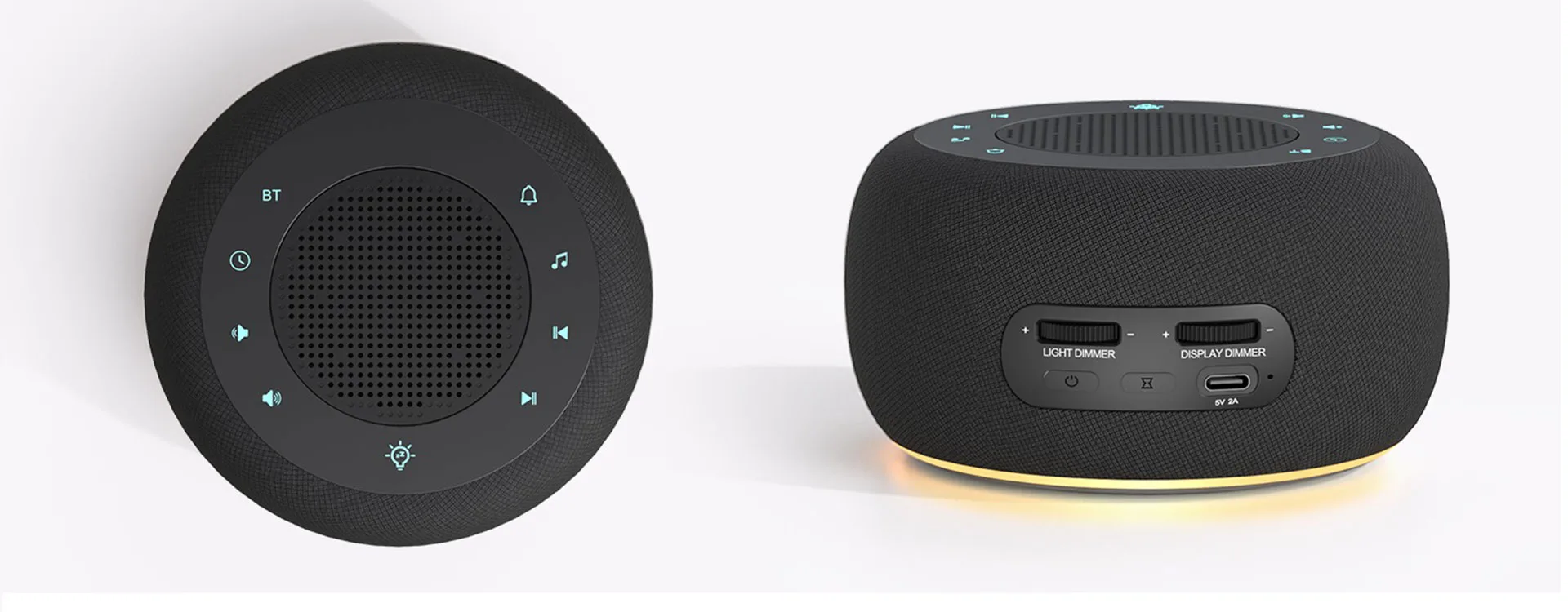 Vositone SM2501 Rechargeable 3-in-1 Sleep System: Bluetooth Speaker, 30 Soothing Sounds & Sunrise Alarm for Adults