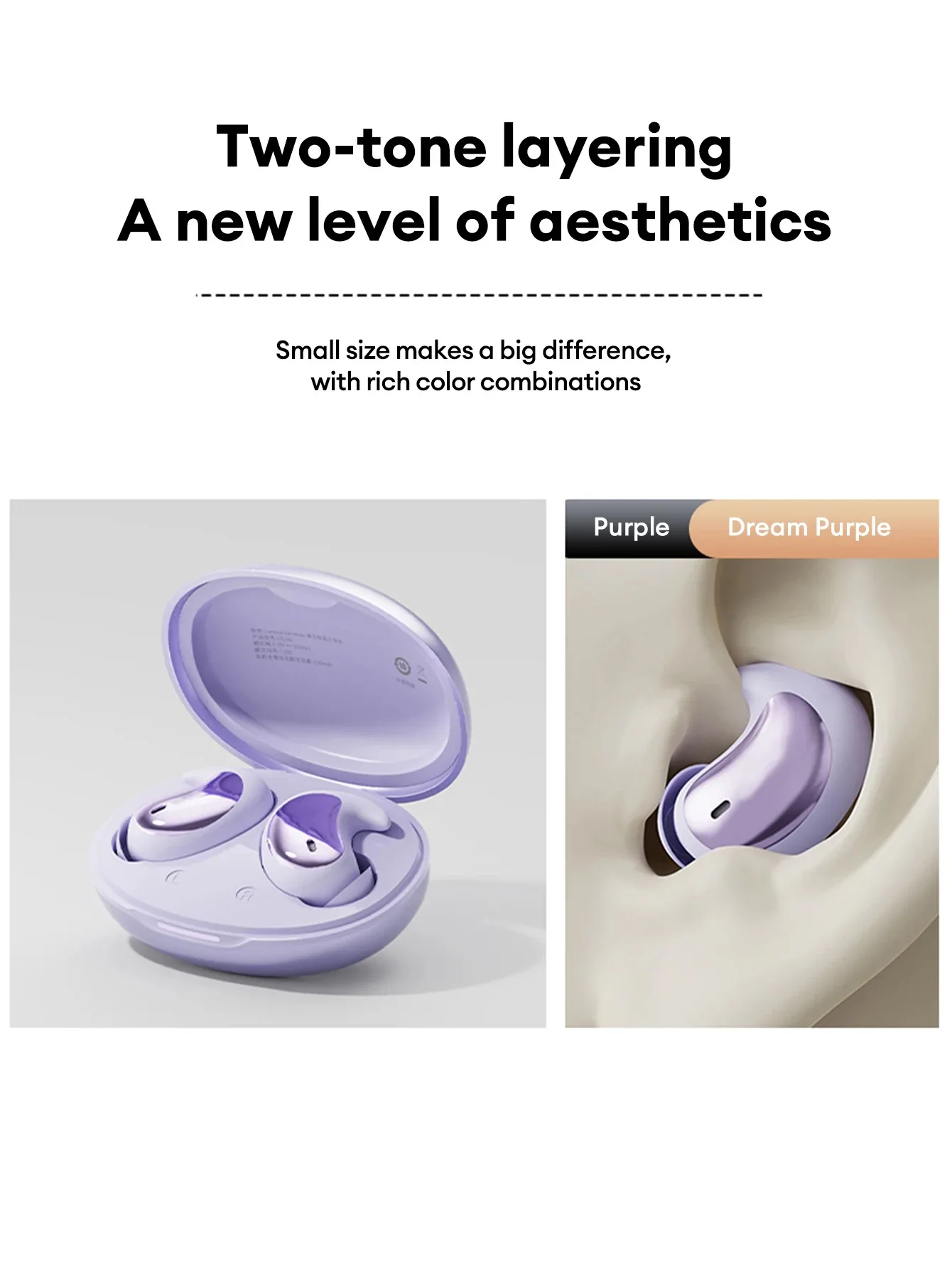 Earbuds showing seamless Bluetooth pairing