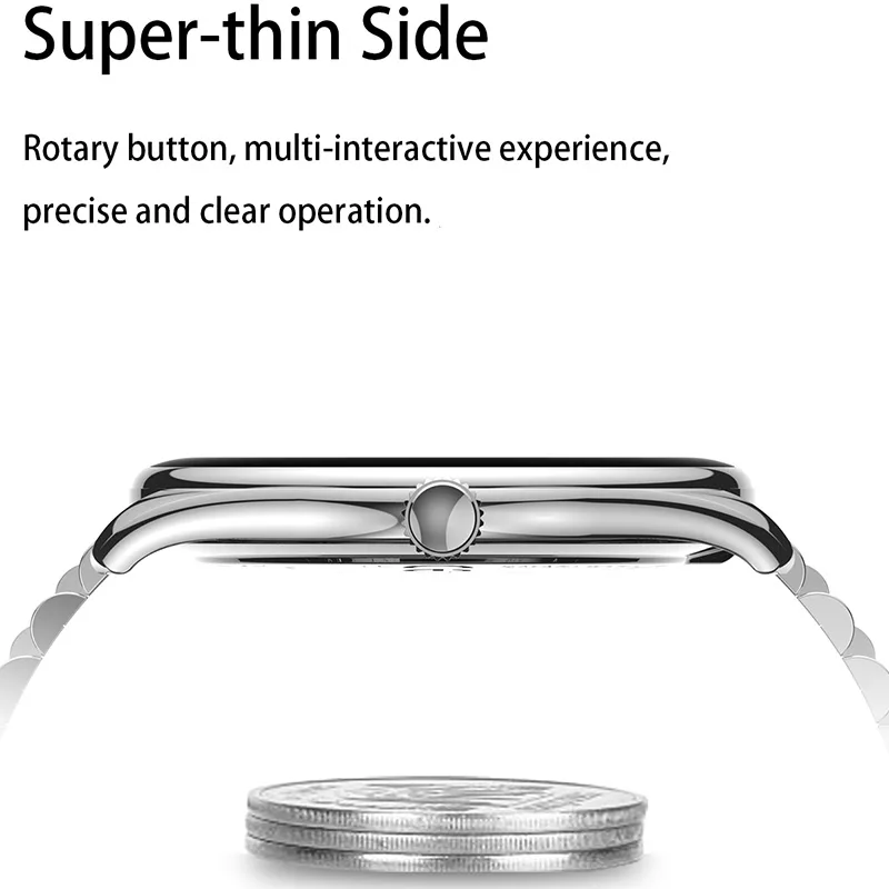 VO539 Ultra-Thin Waterproof Smartwatch, AMOLED Display, Health Monitoring