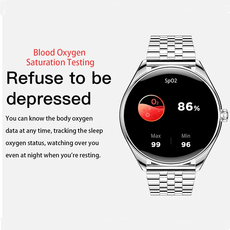 VO539 Ultra-Thin Waterproof Smartwatch, AMOLED Display, Health Monitoring