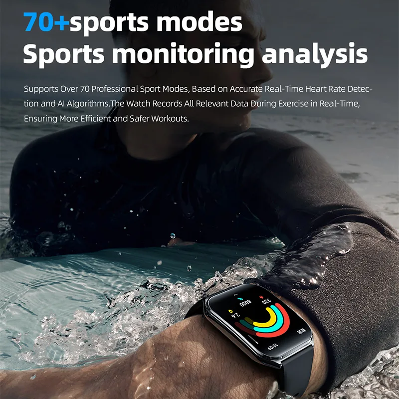 VO547 Ultra-Thin Waterproof Smartwatch, AMOLED Display, Health Monitoring