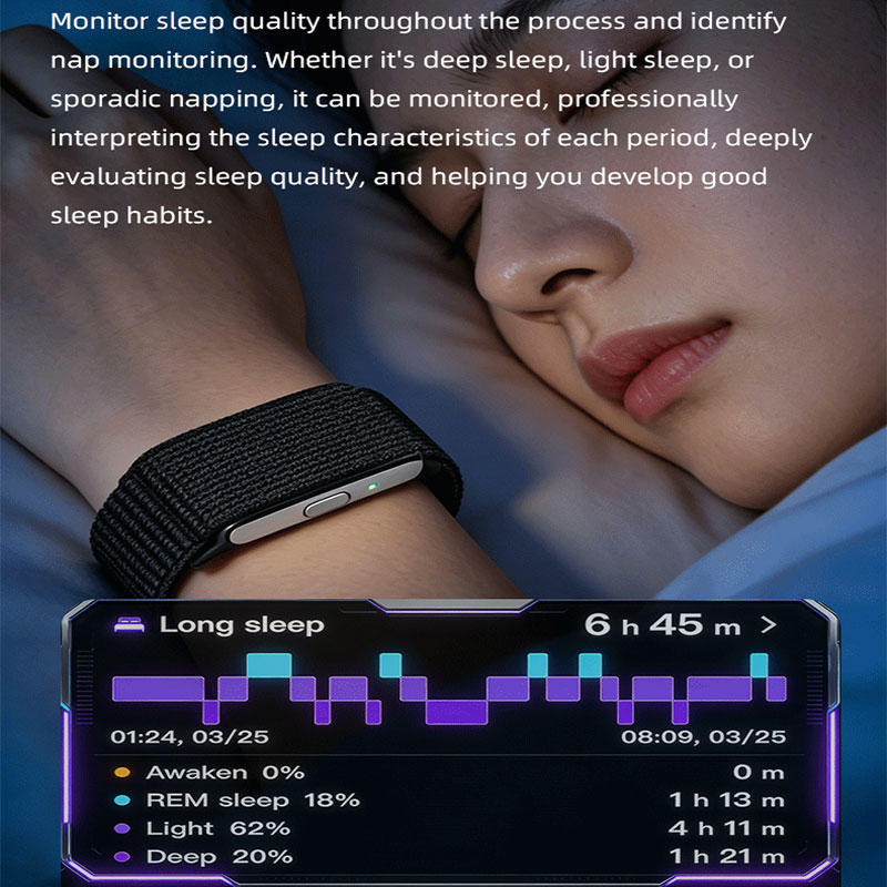 VN107ECG Screenless Fitness Wristband – ECG Heart Rate Monitor & Activity Tracker