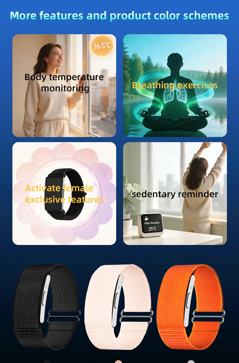 Vositone VN107ECG screenless activity tracker used in gym workout