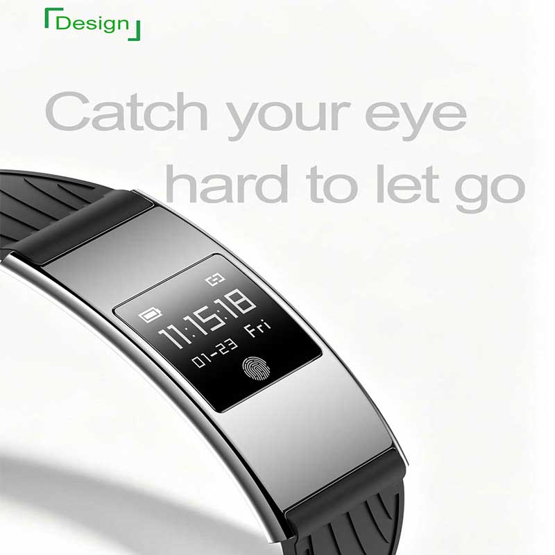 VX02 Ultra‑Thin Waterproof Smart Band