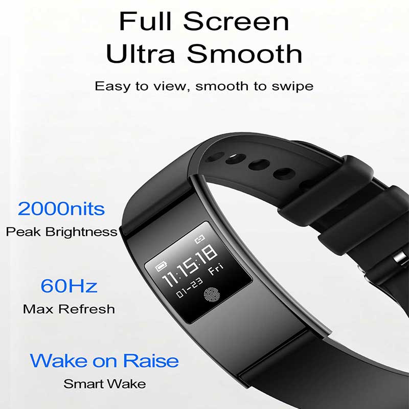 VX02 Ultra‑Thin Waterproof Smart Band