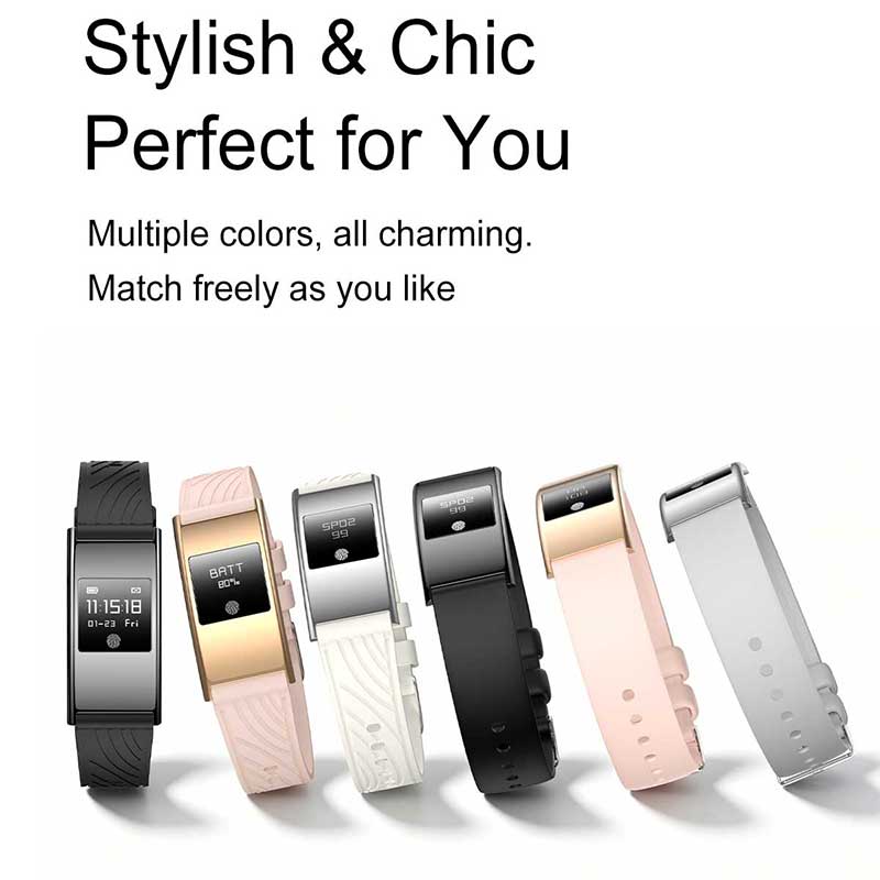 VX02 Ultra‑Thin Waterproof Smart Band
