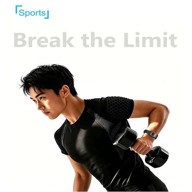 VX02 Ultra‑Thin Waterproof Smart Band